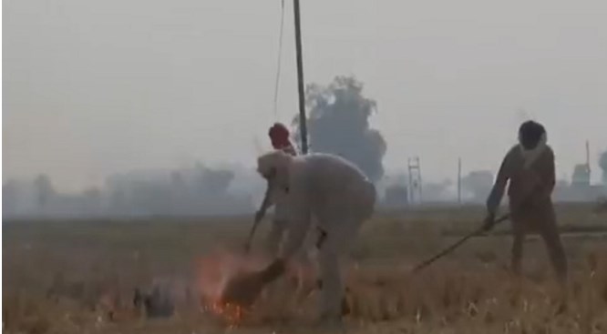 दिल्ली-NCR में धुंए के गुबार से ढक गया आसमान, फिर भी पराली जलाने से मान नहीं रहे किसान